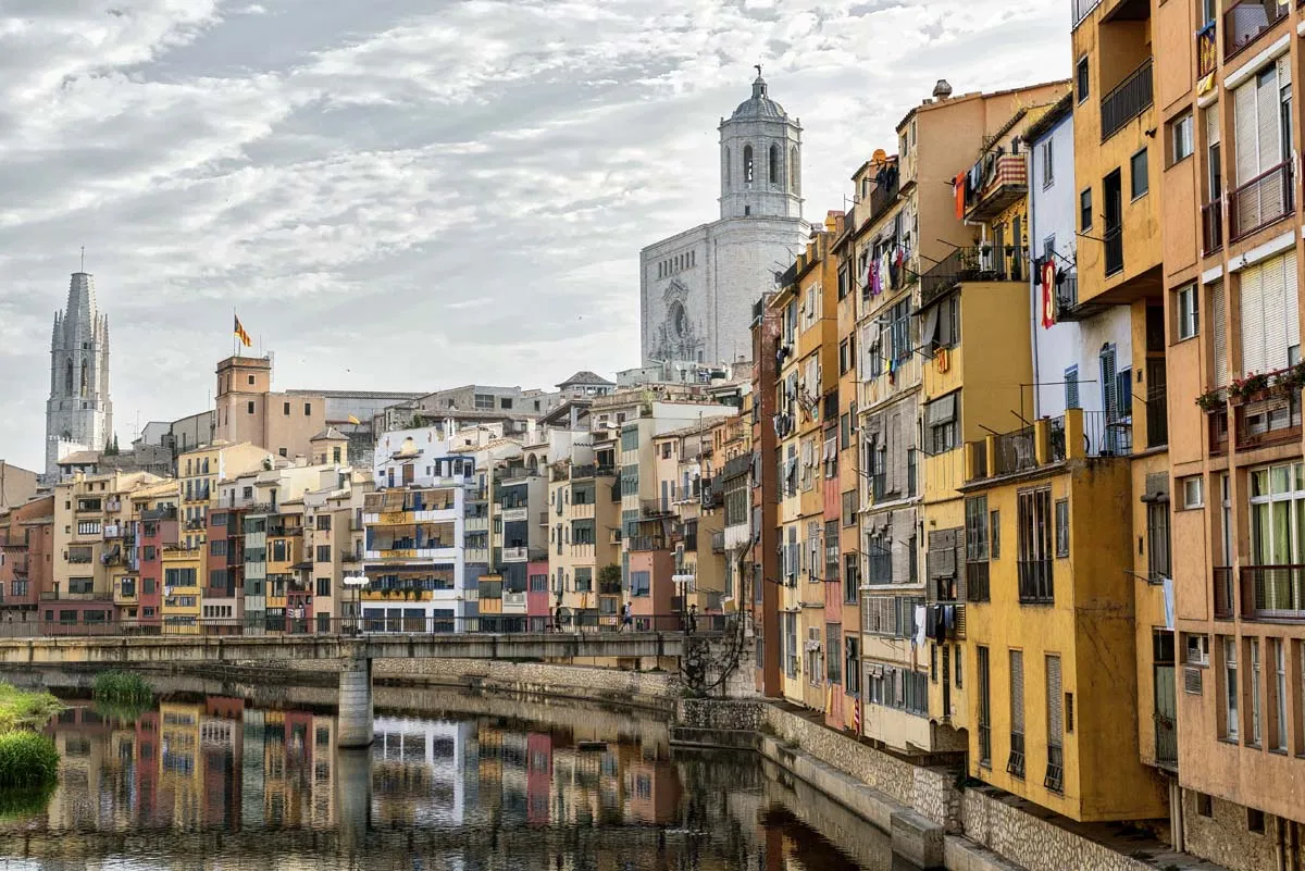 Girona (Catalunya, Spain) houses along the river