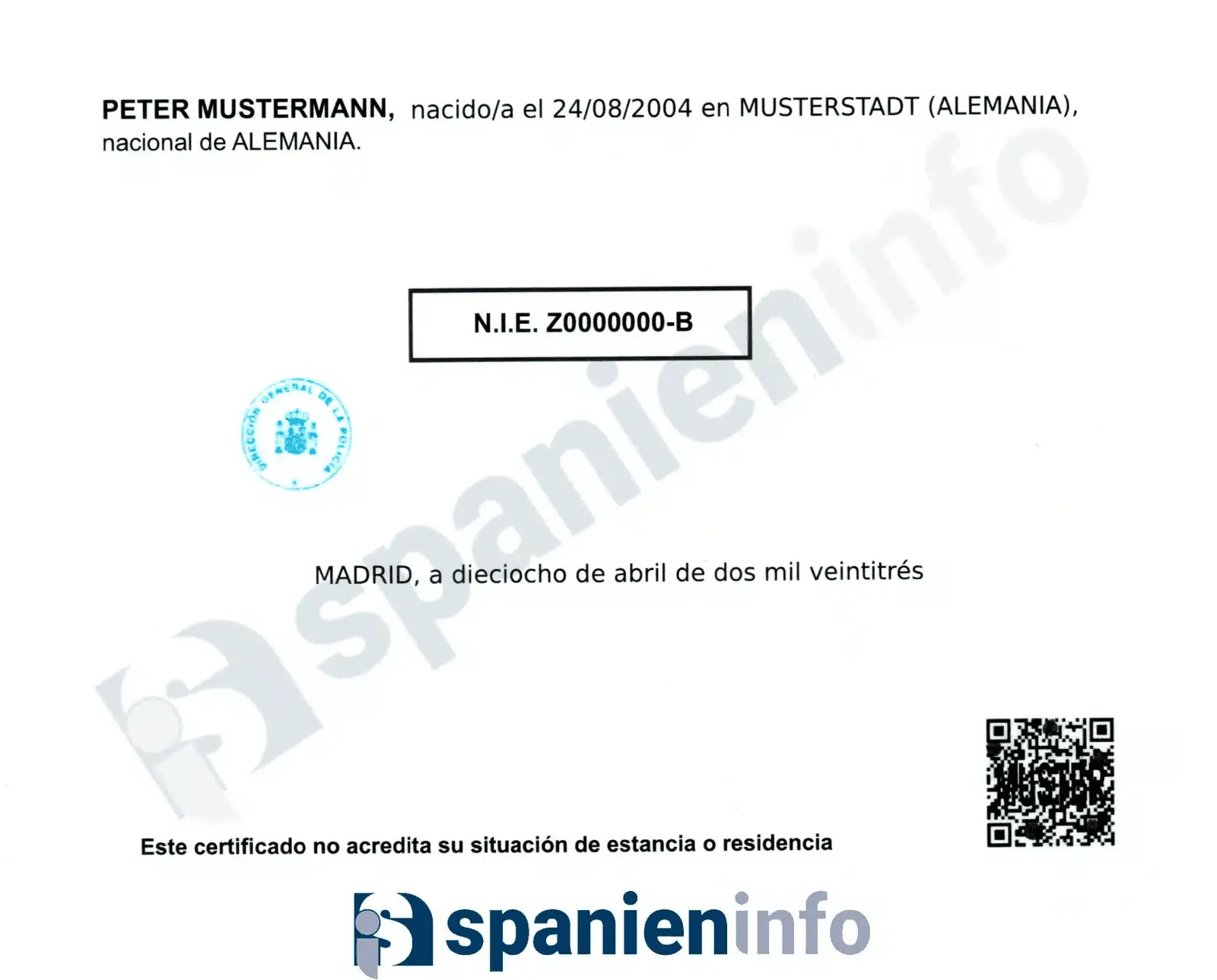 Spanien NIE-Nummer Zertifikat – Steuerliche Identifikationsnummer für Ausländer